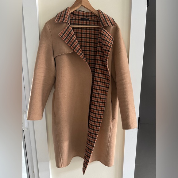 Sisley Jacket | camel with checkered lining - Picture 1 of 5